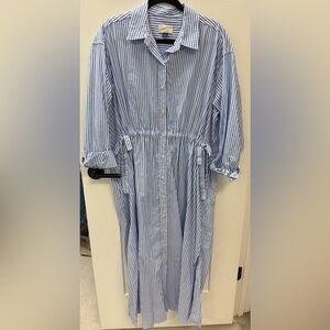 Universal Thread Blue and White Striped Dress